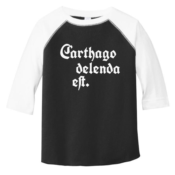 Carthago Delenda Est Toddler Fine Jersey T-Shirt