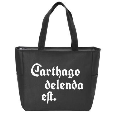 Carthago Delenda Est Zip Tote Bag