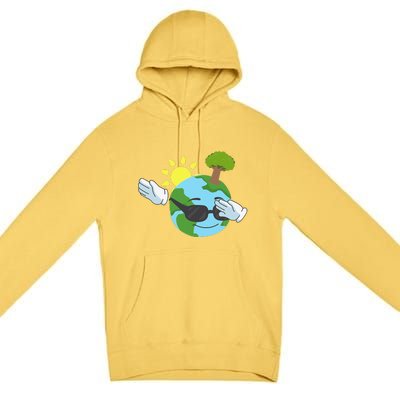 Cool Dabbing Earth Day For And Premium Pullover Hoodie