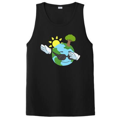 Cool Dabbing Earth Day For And PosiCharge Competitor Tank