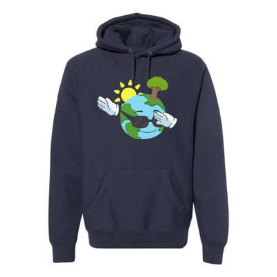 Cool Dabbing Earth Day For And Premium Hoodie