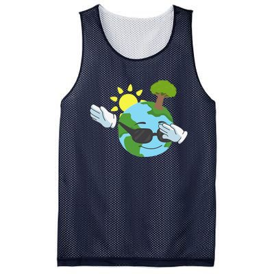 Cool Dabbing Earth Day For And Mesh Reversible Basketball Jersey Tank