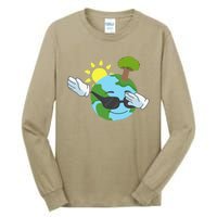 Cool Dabbing Earth Day For And Tall Long Sleeve T-Shirt