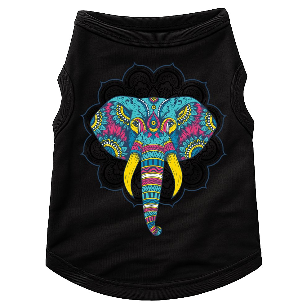 Colorful Dala Elephant For Yoga Meditation Gift Doggie Tank