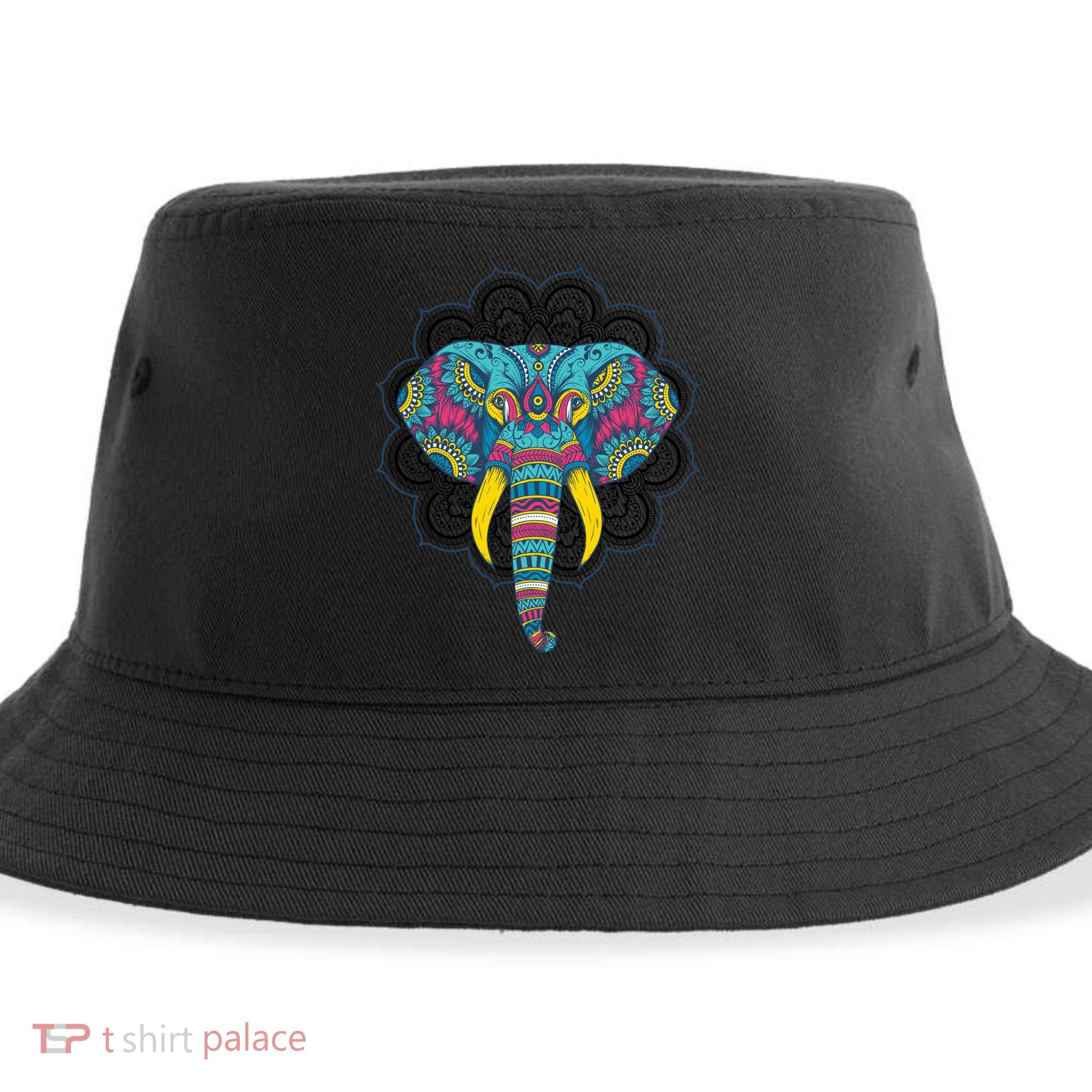 Colorful Dala Elephant For Yoga Meditation Gift Sustainable Bucket Hat