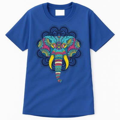 Colorful Dala Elephant For Yoga Meditation Gift Tall T-Shirt