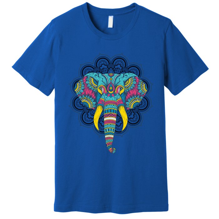 Colorful Dala Elephant For Yoga Meditation Gift Premium T-Shirt