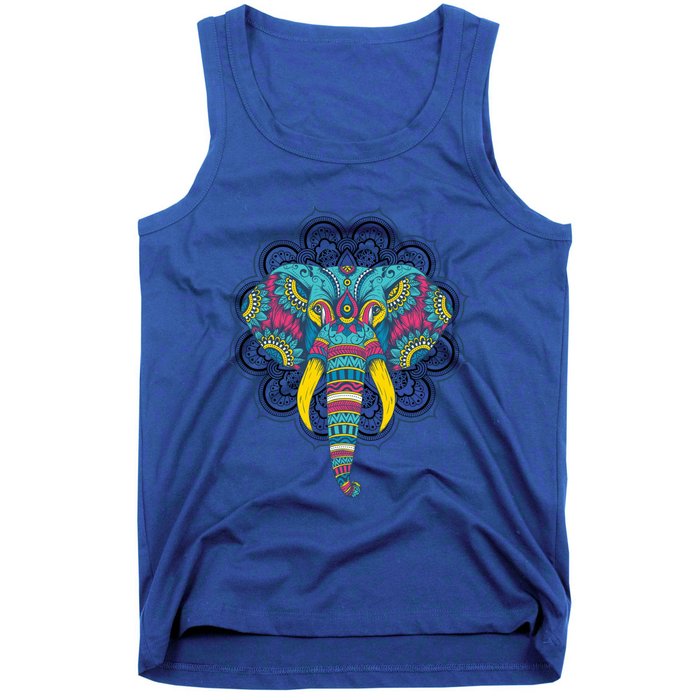 Colorful Dala Elephant For Yoga Meditation Gift Tank Top