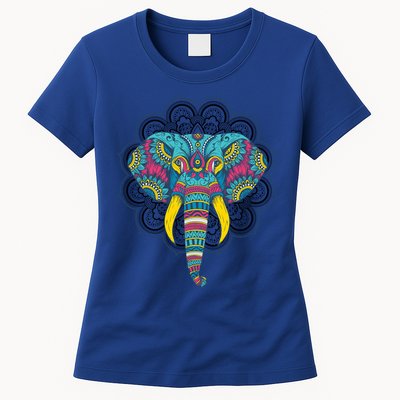 Colorful Dala Elephant For Yoga Meditation Gift Womens T-Shirt