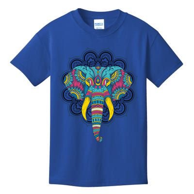 Colorful Dala Elephant For Yoga Meditation Gift Kids T-Shirt