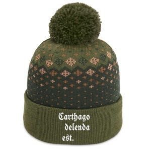 Carthago Delenda Est The Baniff Cuffed Pom Beanie