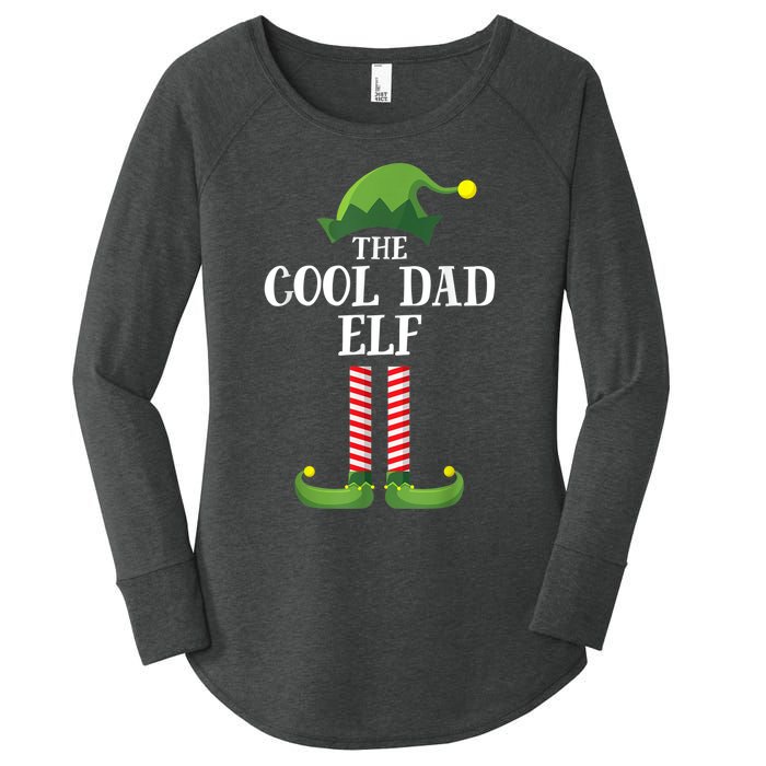 Cool Dad Elf Matching Family Group Christmas Party Women's Perfect Tri Tunic Long Sleeve Shirt