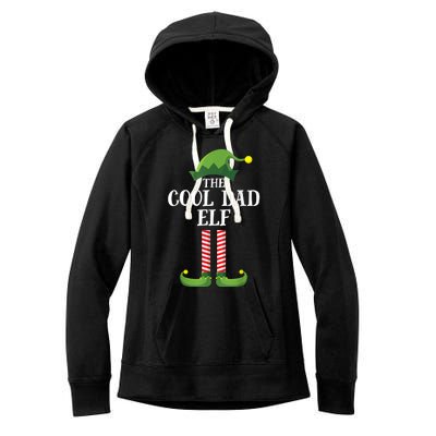 Cool Dad Elf Matching Family Group Christmas Party Women's Fleece Hoodie