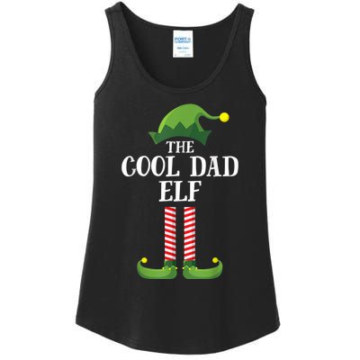 Cool Dad Elf Matching Family Group Christmas Party Ladies Essential Tank