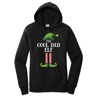 Cool Dad Elf Matching Family Group Christmas Party Women's Pullover Hoodie