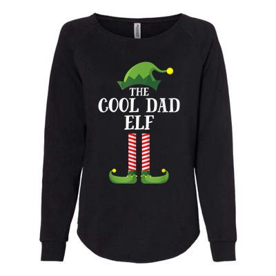 Cool Dad Elf Matching Family Group Christmas Party Womens California Wash Sweatshirt