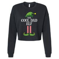 Cool Dad Elf Matching Family Group Christmas Party Cropped Pullover Crew