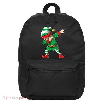 Christmas Dabbing Elf Squad Xmas Family Matching Short Sleeve 16 in Basic Backpack