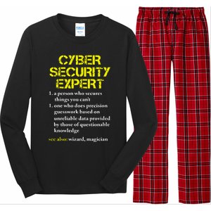 Cybersecurity Definition Expert Computer Engineer Long Sleeve Pajama Set