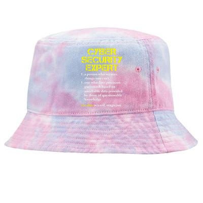 Cybersecurity Definition Expert Computer Engineer Tie-Dyed Bucket Hat