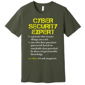 Cybersecurity Definition Expert Computer Engineer Premium T-Shirt