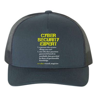 Cybersecurity Definition Expert Computer Engineer Yupoong Adult 5-Panel Trucker Hat