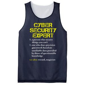 Cybersecurity Definition Expert Computer Engineer Mesh Reversible Basketball Jersey Tank