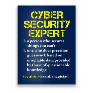 Cybersecurity Definition Expert Computer Engineer Poster