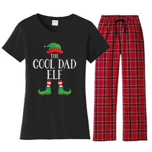 Cool Dad Elf Matching Group Xmas Funny Family Christmas Women's Flannel Pajama Set