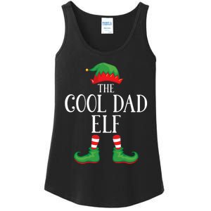 Cool Dad Elf Matching Group Xmas Funny Family Christmas Ladies Essential Tank