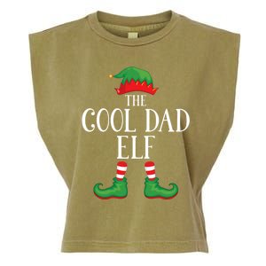 Cool Dad Elf Matching Group Xmas Funny Family Christmas Garment-Dyed Women's Muscle Tee