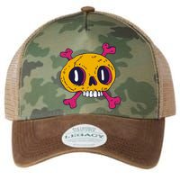 Creepy Dead Eye Skull Crossbones Legacy Tie Dye Trucker Hat