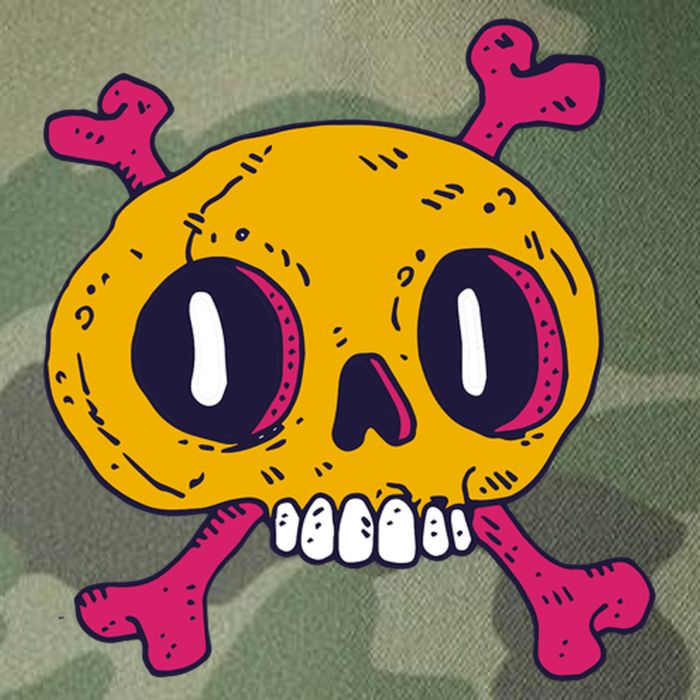Creepy Dead Eye Skull Crossbones Legacy Tie Dye Trucker Hat