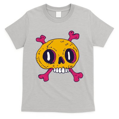 Creepy Dead Eye Skull Crossbones T-Shirt