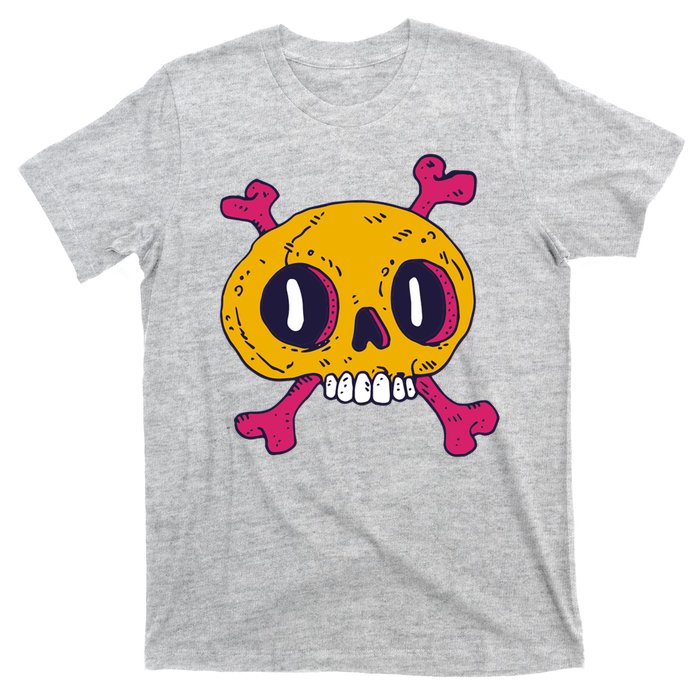 Creepy Dead Eye Skull Crossbones T-Shirt