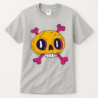 Creepy Dead Eye Skull Crossbones Tall T-Shirt