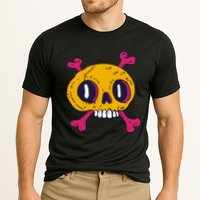 Creepy Dead Eye Skull Crossbones Cooling Performance Crew T-Shirt