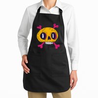 Creepy Dead Eye Skull Crossbones Apron