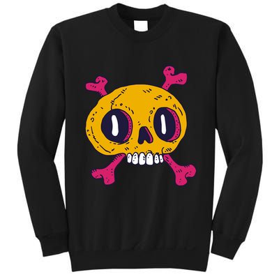 Creepy Dead Eye Skull Crossbones Sweatshirt