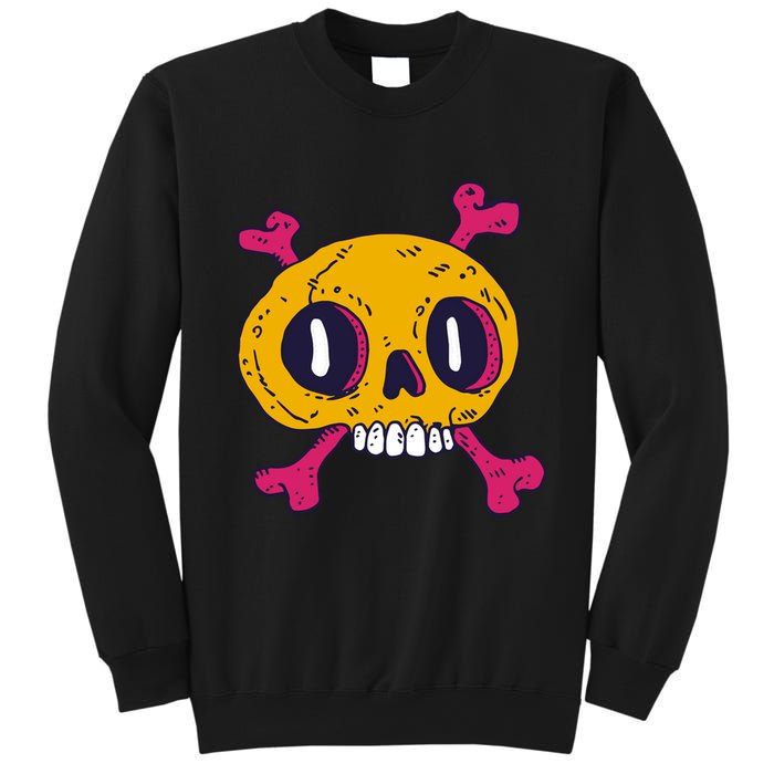Creepy Dead Eye Skull Crossbones Sweatshirt