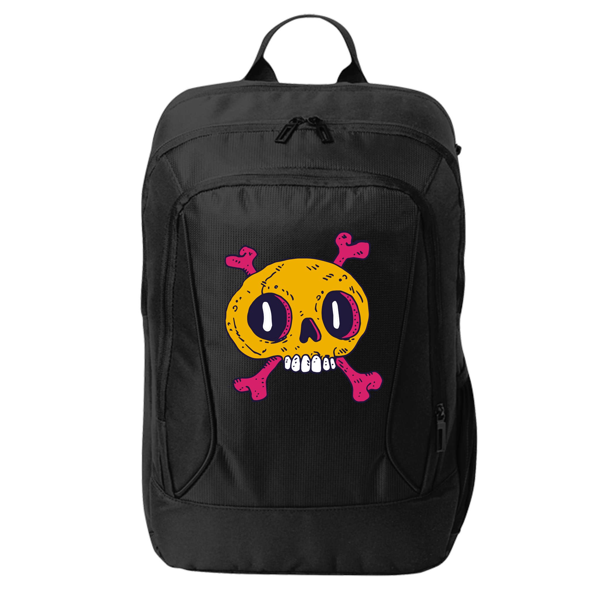 Creepy Dead Eye Skull Crossbones City Backpack