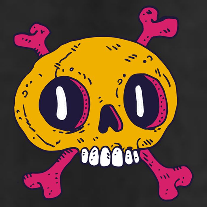 Creepy Dead Eye Skull Crossbones Large Microfiber Waffle Golf Towel
