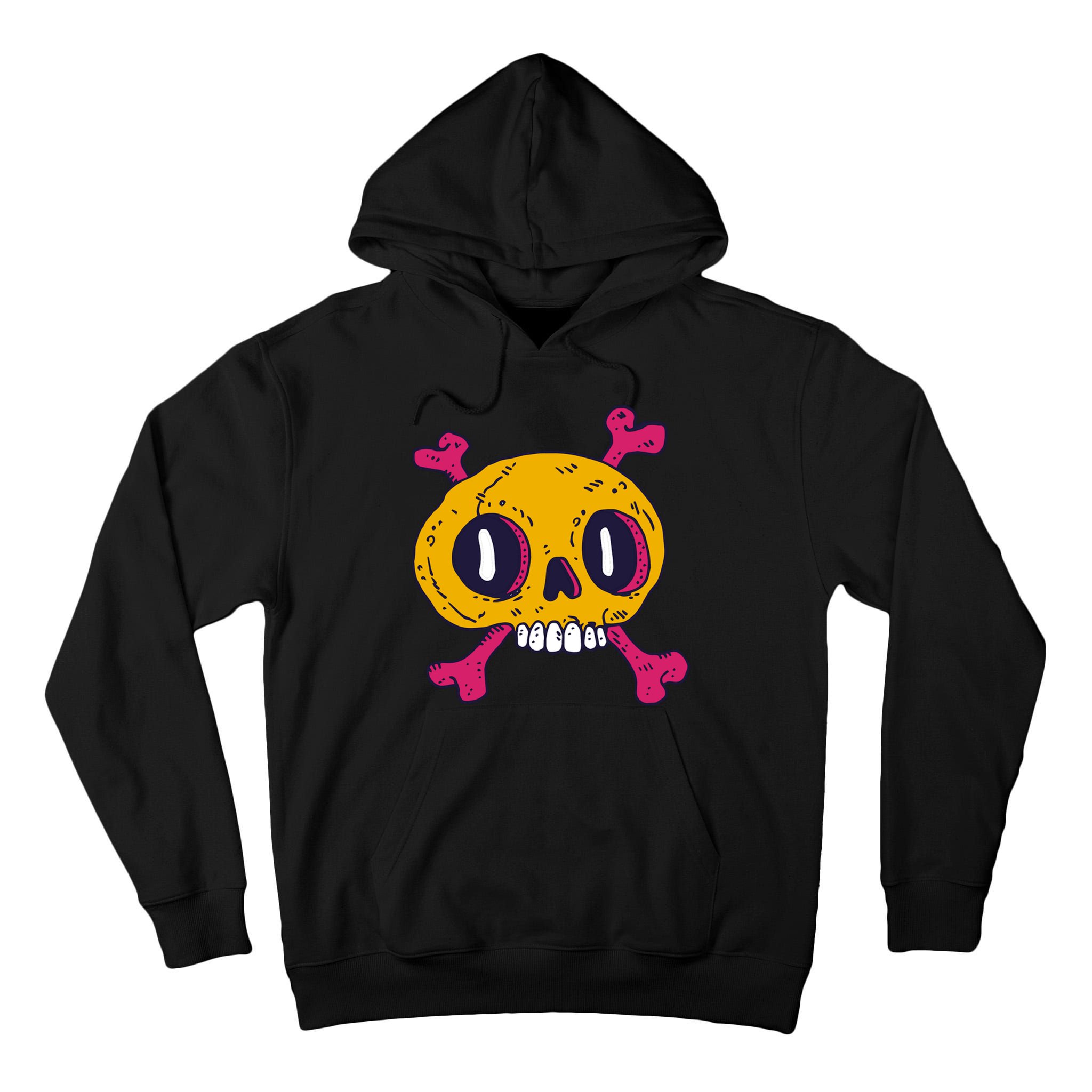 Creepy Dead Eye Skull Crossbones Tall Hoodie