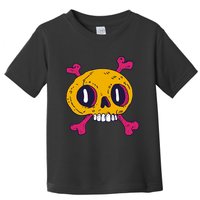 Creepy Dead Eye Skull Crossbones Toddler T-Shirt