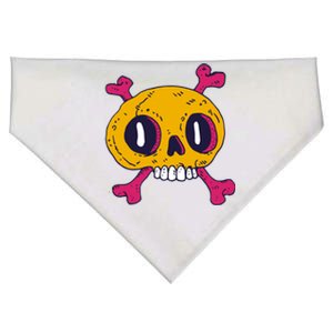 Creepy Dead Eye Skull Crossbones USA-Made Doggie Bandana