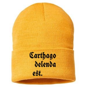 Carthago Delenda Est Sustainable Knit Beanie