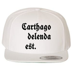 Carthago Delenda Est Wool Snapback Cap