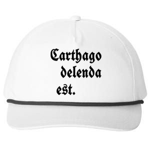 Carthago Delenda Est Snapback Five-Panel Rope Hat