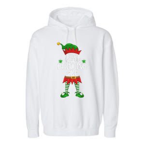 Coffee Drinking Elf Family Matching Group Christmas Party Garment-Dyed Fleece Hoodie