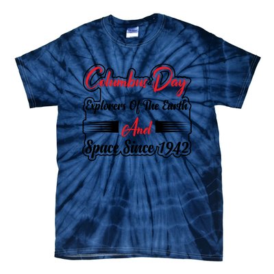 Columbus Day Explorers Celebration Graphic Tie-Dye T-Shirt